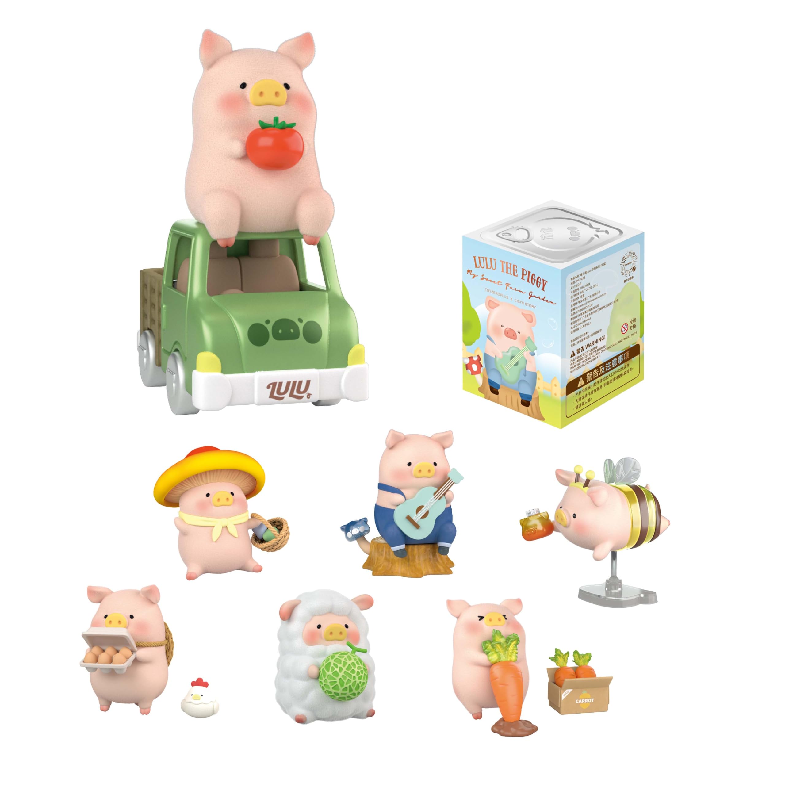 Amazon.com: TOYZERO + Official Lulu The Piggy Blind Box Figures